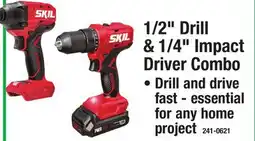 Menards 1/2 Drill & 1/4 Impact Driver Combo offer