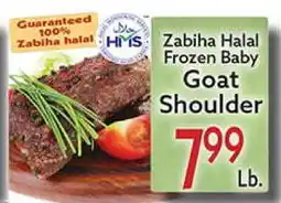 World Fresh Market Zabiha Halal Frozen Baby Goat Shoulder offer