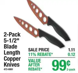 Menards 2-Pack 5-1/2 Blade Length Copper Knives offer