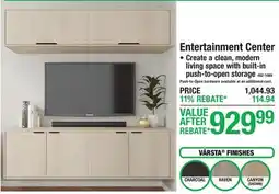 Menards Entertainment Center offer