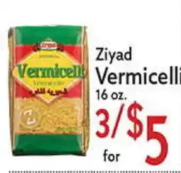 World Fresh Market Ziyad Vermicelli offer