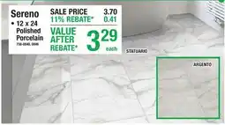 Menards Sereno Waterproof Tile offer