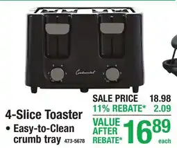 Menards 4-Slice Toaster offer