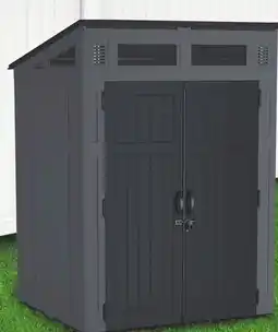 Menards Modernist Resin Storage Shed offer