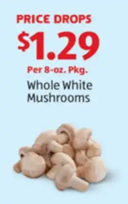 Aldi Whole White Mushrooms offer