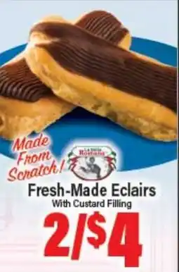 Angelo Caputo's Fresh Market Fresh-Made Eclairs With Custard Filling offer