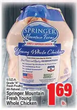 Angelo Caputo's Fresh Market Springer Mountain Fresh Young Whole Chicken offer