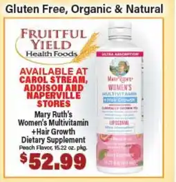 Angelo Caputo's Fresh Market Mary Ruth's Women's Multivitamin + Hair Growth Dietary Supplement offer