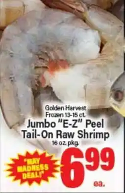 Angelo Caputo's Fresh Market Golden Harvest Jumbo E-Z Peel Tail-On Raw Shrimp offer