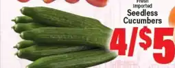 Angelo Caputo's Fresh Market Seedless Cucumbers offer