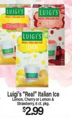 Angelo Caputo's Fresh Market Luigi's Real Italian Ice offer