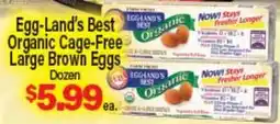 Angelo Caputo's Fresh Market Egg-Land's Best Organic Cage-Free Large Brown Eggs offer