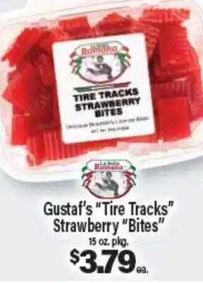 Angelo Caputo's Fresh Market Gustaf's Tire Tracks Strawberry Bites offer