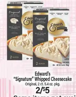 Angelo Caputo's Fresh Market Edward's Signature Whipped Cheesecake offer