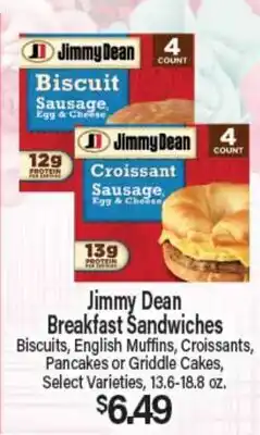 Angelo Caputo's Fresh Market Jimmy Dean Breakfast Sandwiches offer