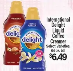 Angelo Caputo's Fresh Market International Delight Liquid Coffee Creamer offer