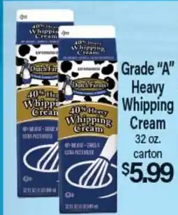 Angelo Caputo's Fresh Market Grade A Heavy Whipping Cream offer