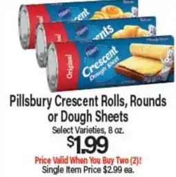 Angelo Caputo's Fresh Market Pillsbury Crescent Rolls, Rounds or Dough Sheets offer