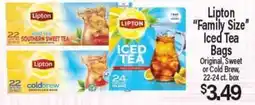 Angelo Caputo's Fresh Market Lipton Family Size Iced Tea Bags offer