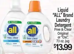 Angelo Caputo's Fresh Market Liquid ALL Brand Laundry Detergent offer
