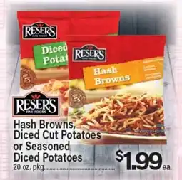 Angelo Caputo's Fresh Market Hash Browns, Diced Cut Potatoes or Seasoned Diced Potatoes offer