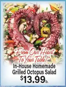 Angelo Caputo's Fresh Market In-House Homemade Grilled Octopus Salad offer