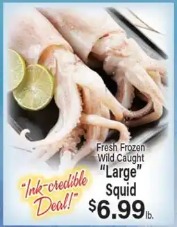 Angelo Caputo's Fresh Market Fresh Frozen Wild Caught Large Squid offer