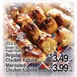Angelo Caputo's Fresh Market Regular Chicken Kabobs, Marinated Chicken Kabobs offer