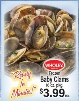 Angelo Caputo's Fresh Market WHOLEY Frozen Baby Clams offer
