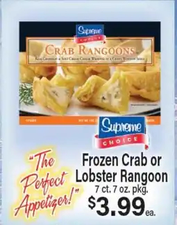 Angelo Caputo's Fresh Market Frozen Crab or Lobster Rangoon offer