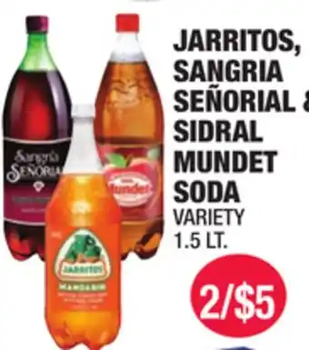 Carnicerias Jimenez JARritos, SANGRIA SEÑORIAL & SIDRAL MUNDet SODA offer