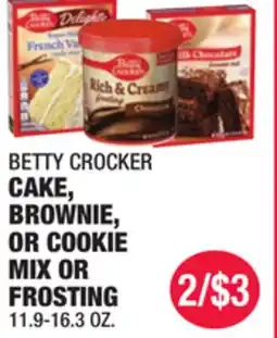 Carnicerias Jimenez BETTY CROCKER CAKE, BROWNIE, OR COOKIE MIX OR FROSTING offer