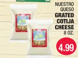 Carnicerias Jimenez NUESTRO QUESO GRATED COTIJA CHEESE offer