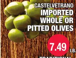 Carnicerias Jimenez CASTELVETRANO IMPORTED WHOLE OR PITTED OLIVES offer