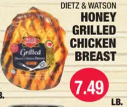 Carnicerias Jimenez DIETZ & WATSON HONEY GRILLED CHICKEN BREAST offer