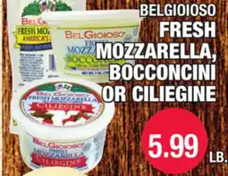 Carnicerias Jimenez BELGIOIOSO FRESH MOZZARELLA, BOCCONCINI OR CILIEGINE offer