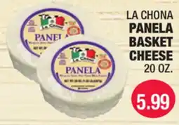 Carnicerias Jimenez LA CHONA PANELA BASKET CHEESE offer