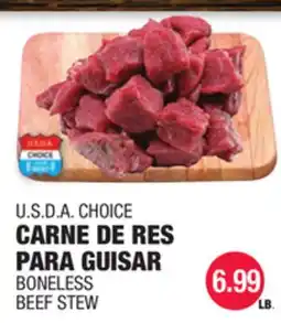 Carnicerias Jimenez U.S.D.A. CHOICE CARNE DE RES PARA GUISTAR offer