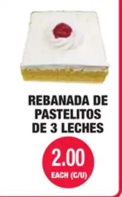 Carnicerias Jimenez REBANADA DE PASTELITOS DE 3 LECHES offer