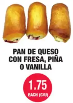 Carnicerias Jimenez PAN DE QUESO CON FRESA, PIÑA O VANILLA offer