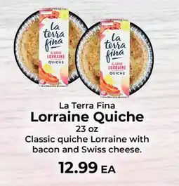 Sunset Foods La Terra Fina Lorraine Quiche offer