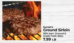 Sunset Foods Sunset's Ground Sirloin offer
