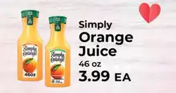 Sunset Foods Simply Orange Juice offer