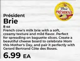 Sunset Foods Président Brie offer