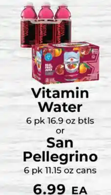 Sunset Foods Vitamin Water San Pellegrino offer