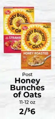 Sunset Foods Post Honey Bunches of Oats offer