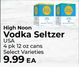 Sunset Foods High Noon Vodka Seltzer offer