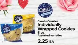 Sunset Foods Carol's Cookies Individually Wrapped Cookies offer