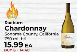 Sunset Foods Raeburn Chardonnay offer
