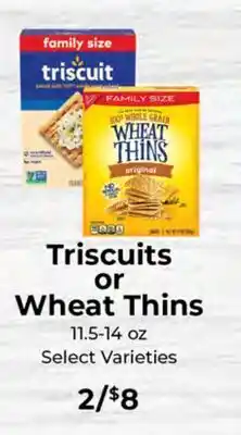 Sunset Foods Triscuits or Wheat Thins offer